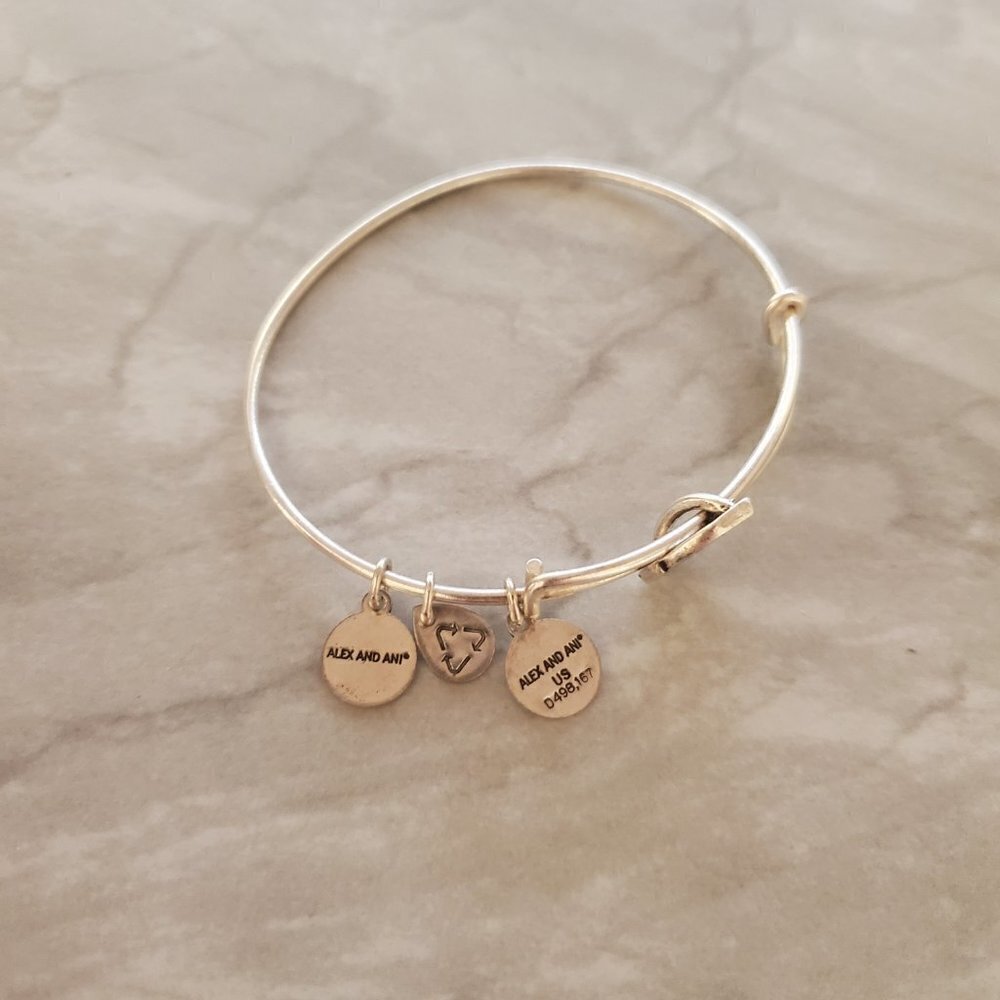 💖 Alex and Ani Silver Unexpected Miracles Expandable Bracelet 💖 - Picture 2 of 3